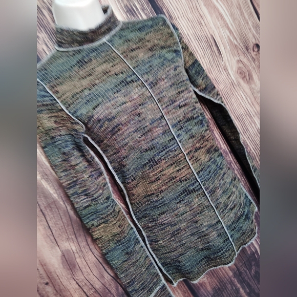 Guilded Intent Multicolor Long Sleeve Turtleneck Sweater Size XS - Picture 3 of 5